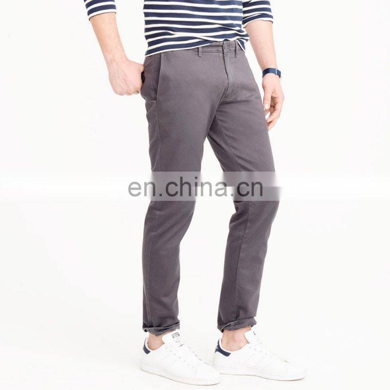 Casual Line Custom Trousers Men Stretch Chino Pants