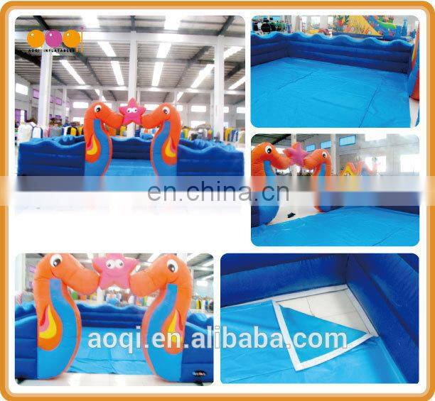 AOQI swan fun city /commercial inflatable fun city with free EN14960