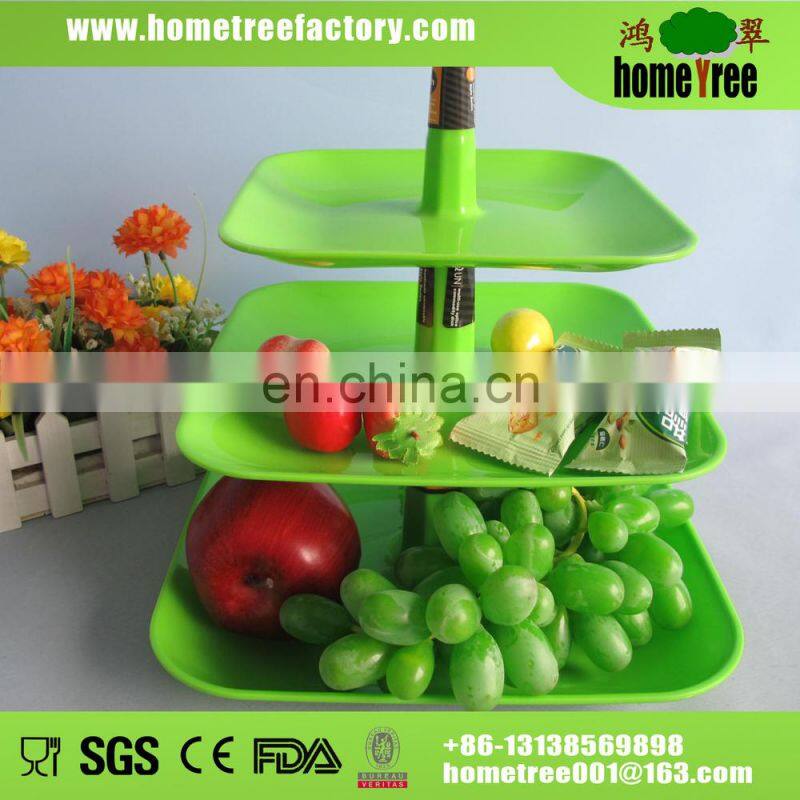 square plastic candy plate
