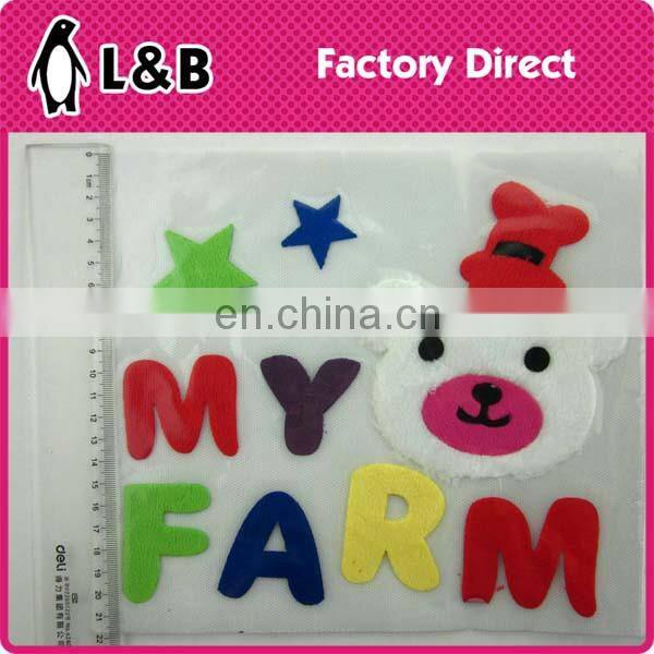 wholesale bear shape custom design iron on patches
