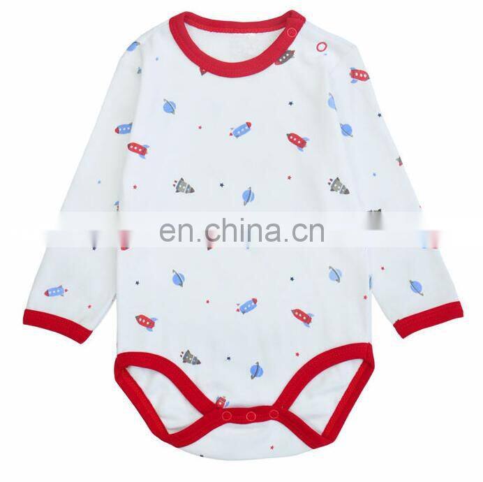 2017 New Born Baby Clothing Bamboo Baby Clothes Plain All Printed Baby Bamboo Onesie Clothes