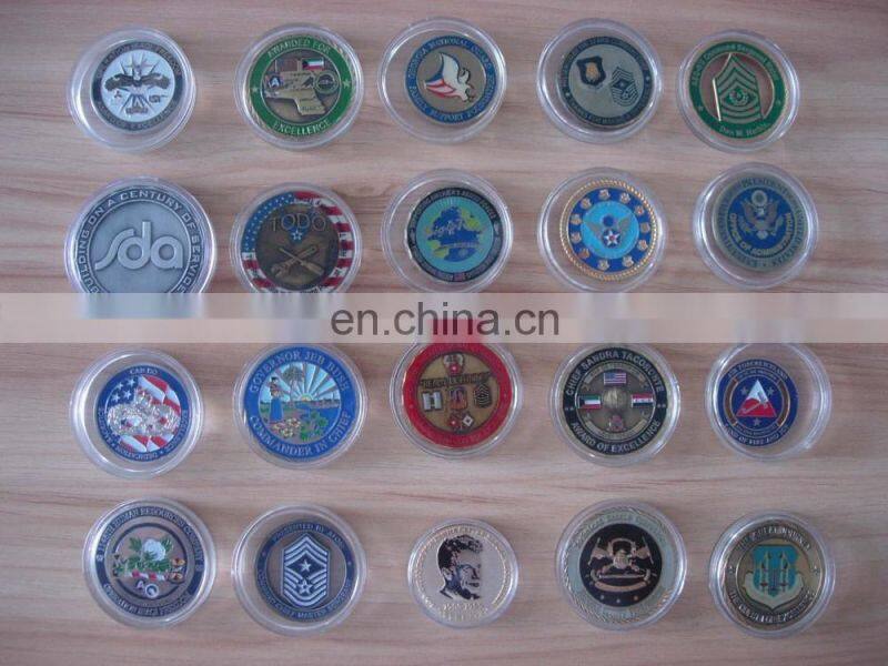customized company website design metal coins with printing photo