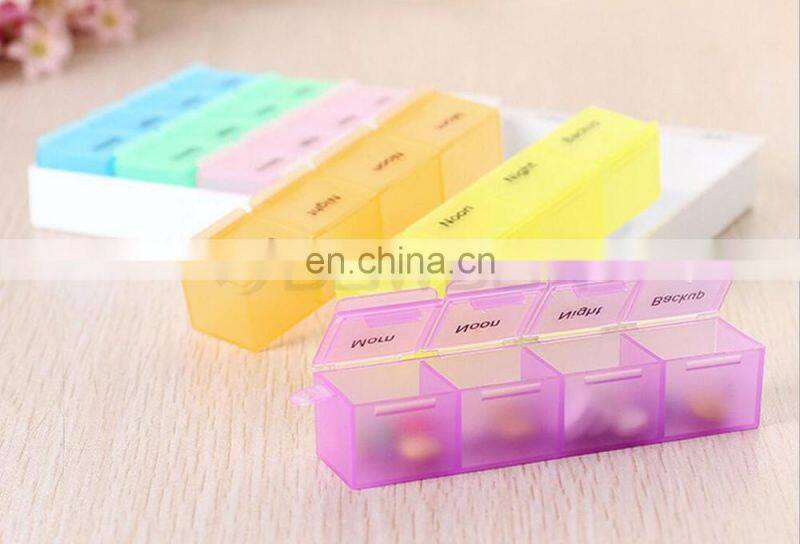 Promotion Gift Plastic Pill Storage Cases Colorful Medicine Box