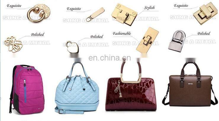 Handbag hardware flat round rivet bottom