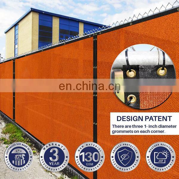 Construction yard work privacy windscreen fence netting