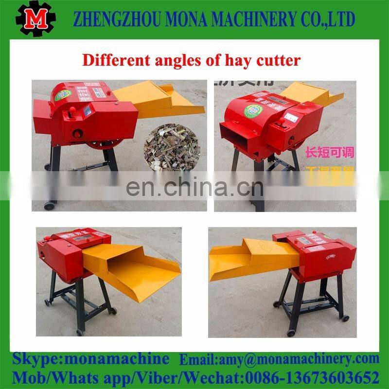 Hot sale wheat/straw/grass/hay animal feed cutting/cutter/chopper machine