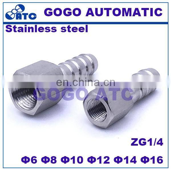 Quick coupler ZG3/8 male thread O.D 6 8 10 12 mm 1/4 3/8 1/2 inch hard tube stainless steel Right angle elbow connector fitting