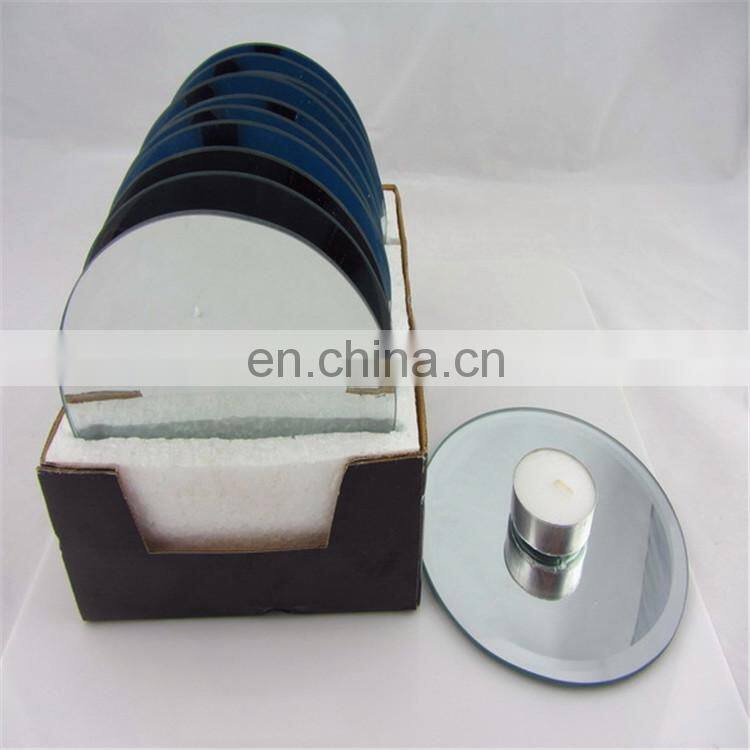 Wholesale Mirror Charger Plate Silver Mirror Glass Plated For Wedding Table