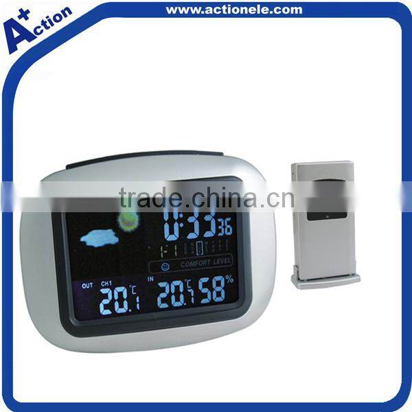 digital desktop clock with thermometer
