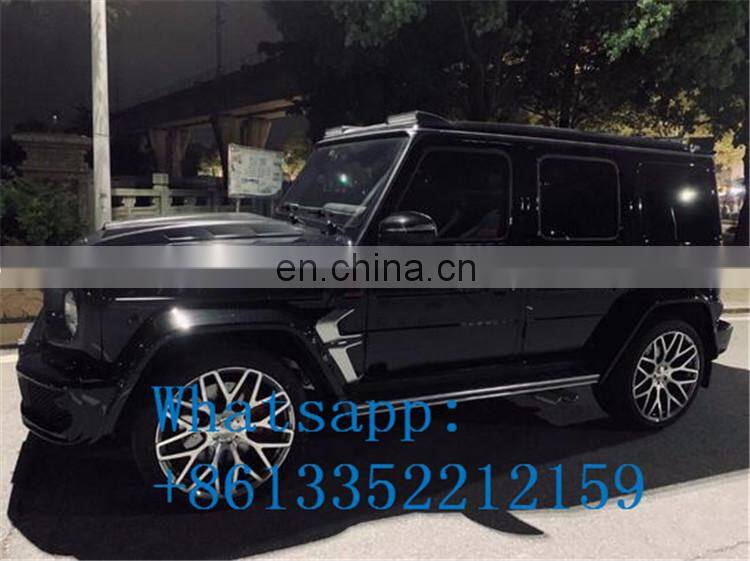 2019 year G class W464 B style carbon fiber roof spoiler for w464 G63 G65 G500 G400 G350 front wing with LED running light