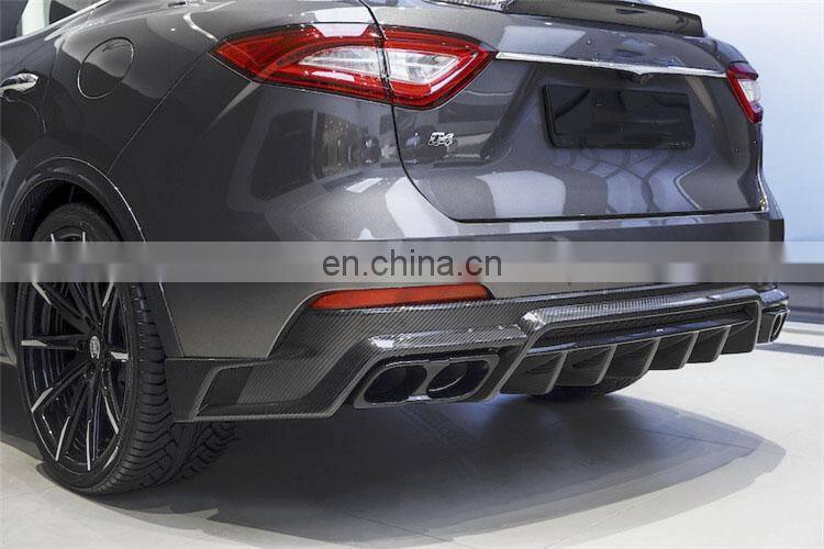 Beautiful carbon fiber LD style body kit for Maserati Levante front spoiler rear spoiler wing spoiler side skirts and hood