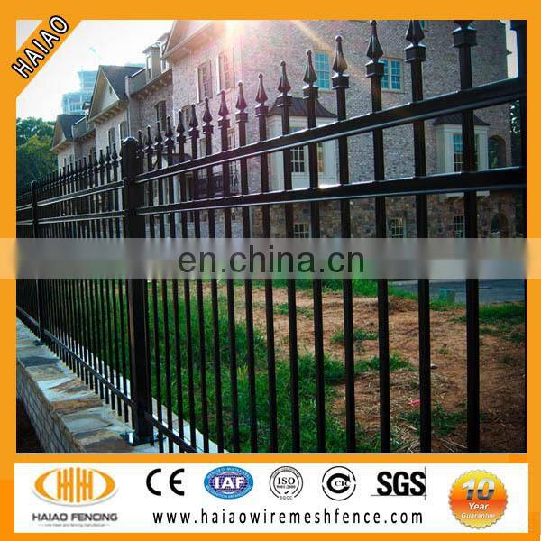 2.1m high anti climb bend top designs for steel fence