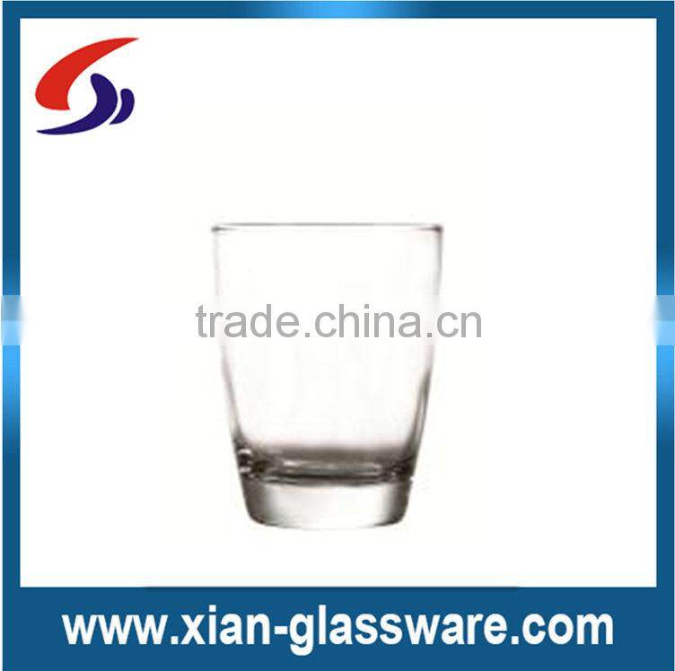 Promotional mechine made clear drinking glass tumbler for wholesale