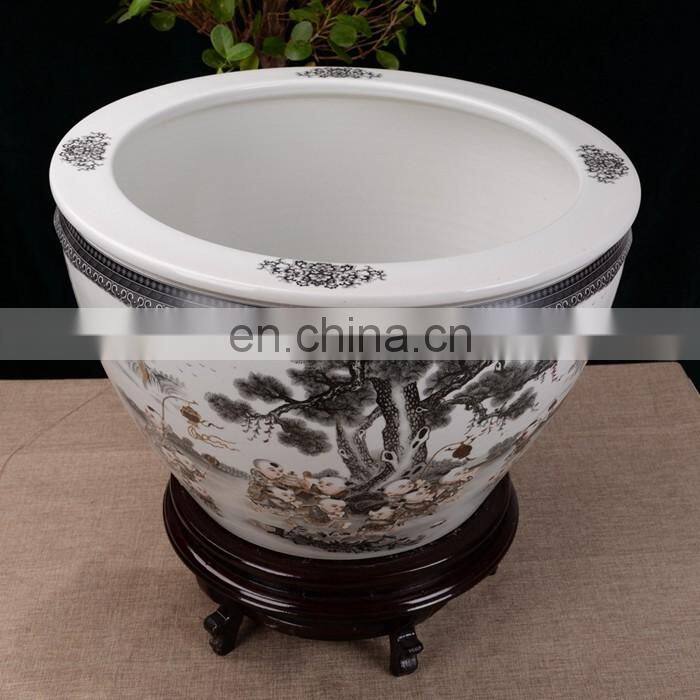 Retail Large Colored Porcelain Garden Decorative Items Plant Pots