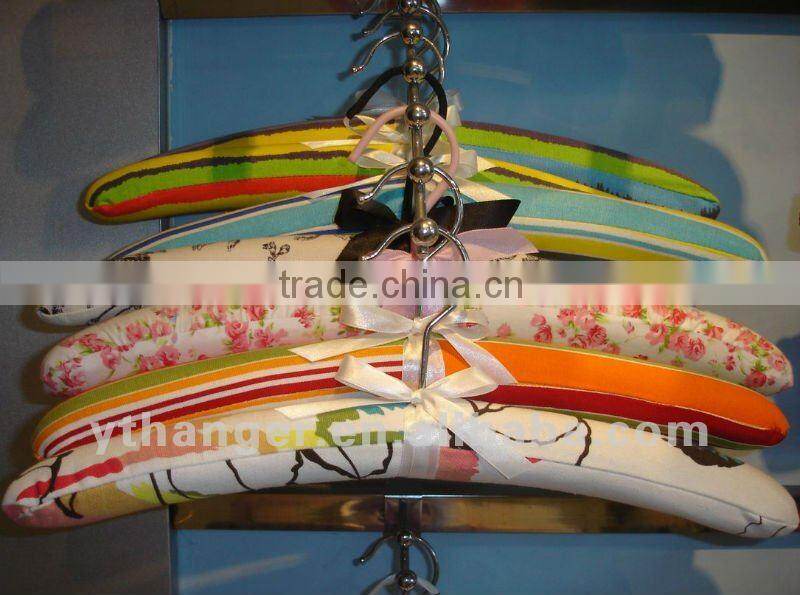 LP80 white satin clothes hangers