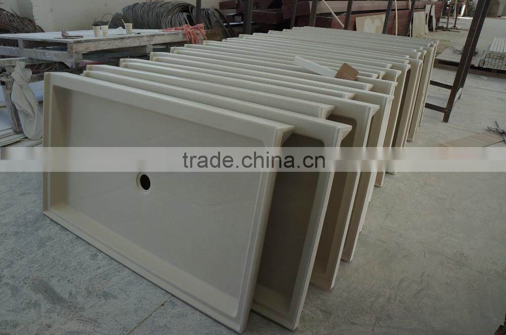 Cultured Marble Shower Base, Rectangle Shower Pan