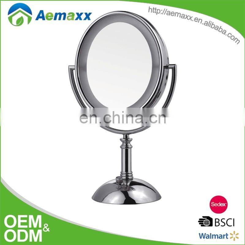 Double Side LED Battery Operated Makeup Mirror Bathroom Decorative Mirror