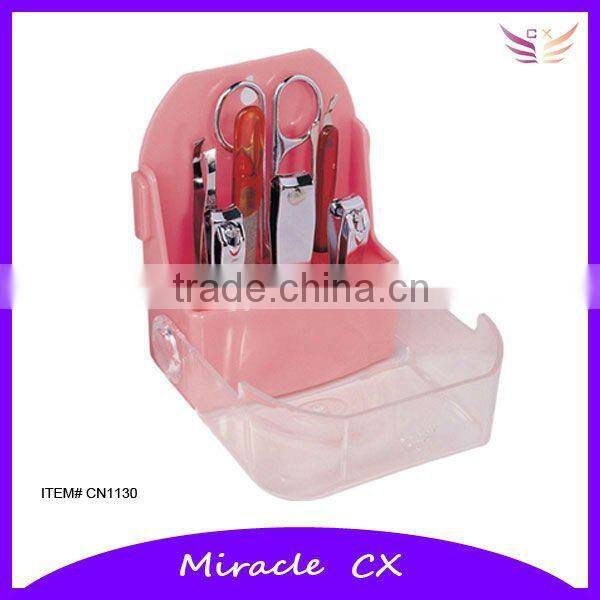 Low price manicure set pink promotional beauty gifts