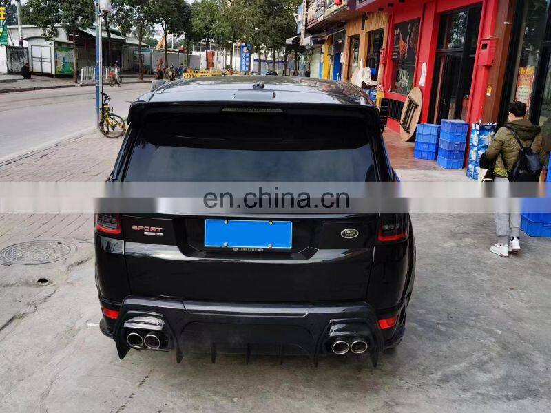 Runde ASPEC Style CF& FRP Wide Body Kit Front Bumper Rear Bumper Side Skirt Fender For Land Rover RANGE ROVE SPORT 2014-2018