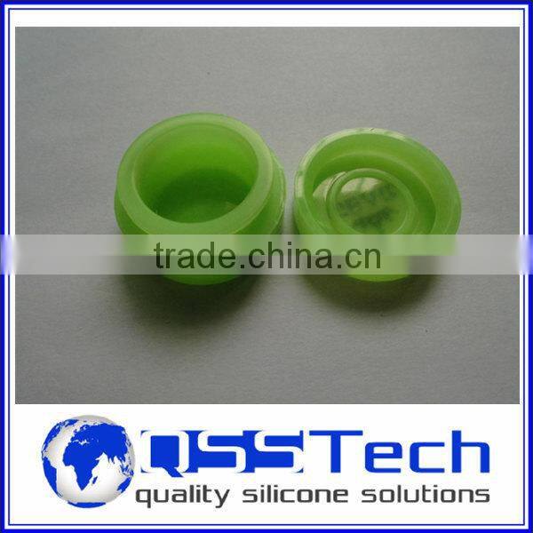 High quality 7ml customized small 3 pieces acrylic storage jar set/ oil dab wax container/ silicone wax and oil container