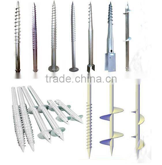 Custom made solar ground screw