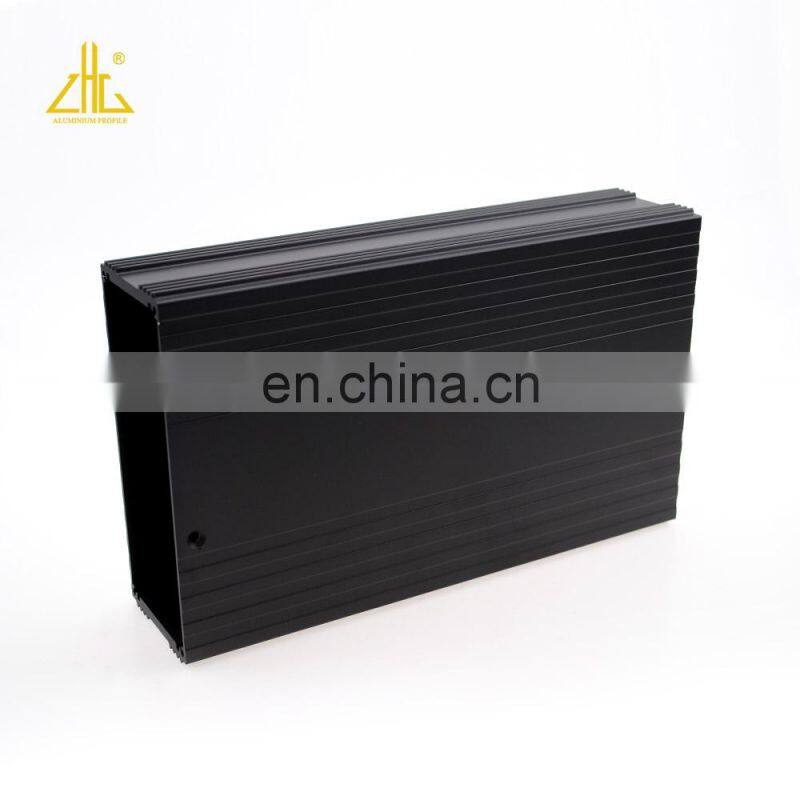 Customize producing Matt anodized black cnc machining aluminium case for lithium battery