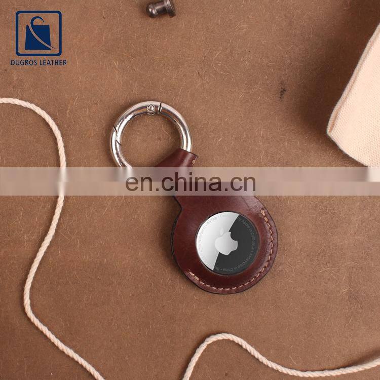 Leading Manufacturer of 2021 New Arrival Elegant Design Luxury Fashion Style Genuine Leather Airtag Key Chain