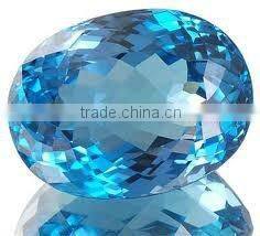Checker board London blue topaz