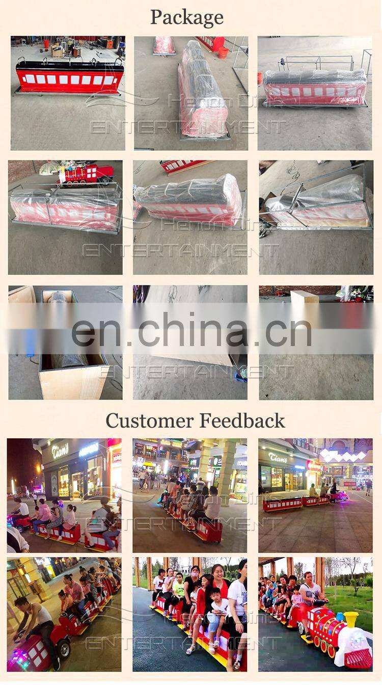 Funny Outdoor Indoor Amusement Electric Trackless Train Game For Sale