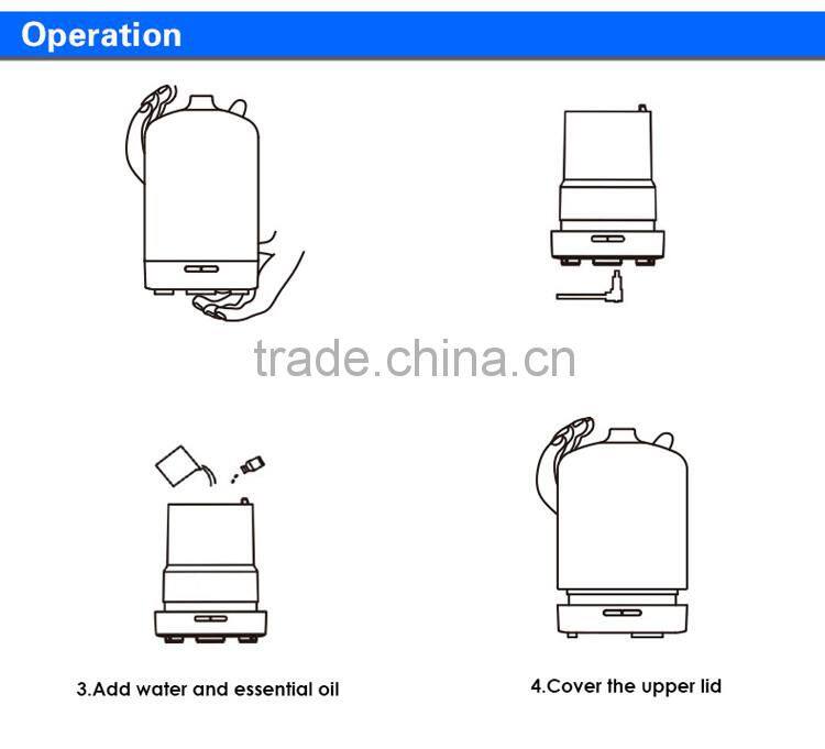 2016 Hot Selling Spa Room Aroma Cold Mist Diffuser Ultrasonic Humidifier