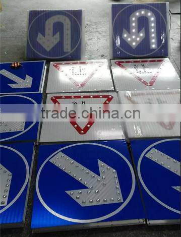 2015 NEW High Visibility Reflective ROAD Safety solar powered traffic sign