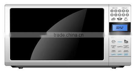 Mirror glass 25L stainless steel tabletop microwave oven