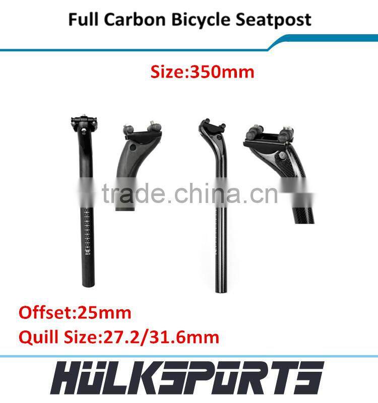 Carbon Seat post bike UD/3K carbon bicycle seatpost 31.6x350mm MTB Seat Post