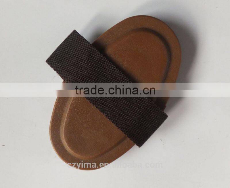 plastic horse curry comb with strap