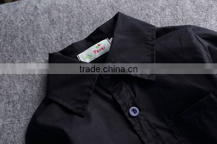 Foreign Trade Children Wholesale F 1737 Spring Autumn New Style Boy Straps Child Suit Shirt+Straps +Pants 3pcs Sets