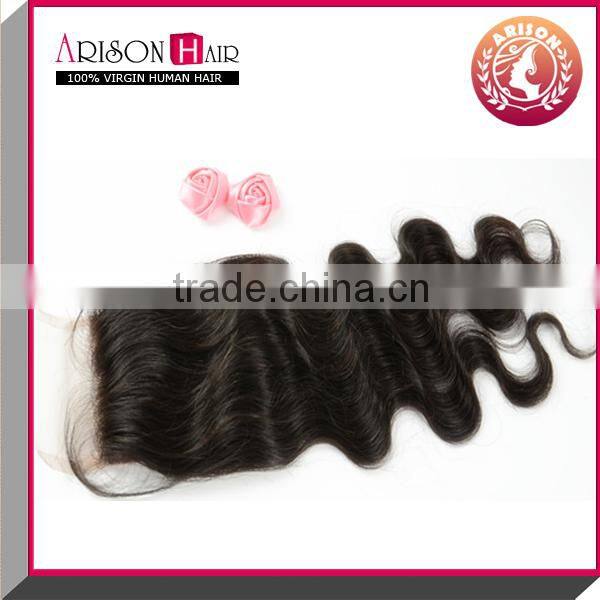 good reputation hair closure in body wave first class hair lace closure