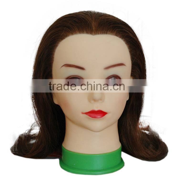 practice fiberglass mannequin head with remy human hair