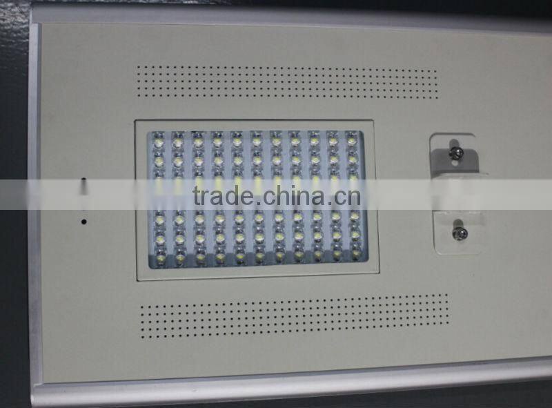 70 Watt solar Led Street Light, Smart All In one Solar Street Light Led IP65 CE ROHS with 5 years lithium battery