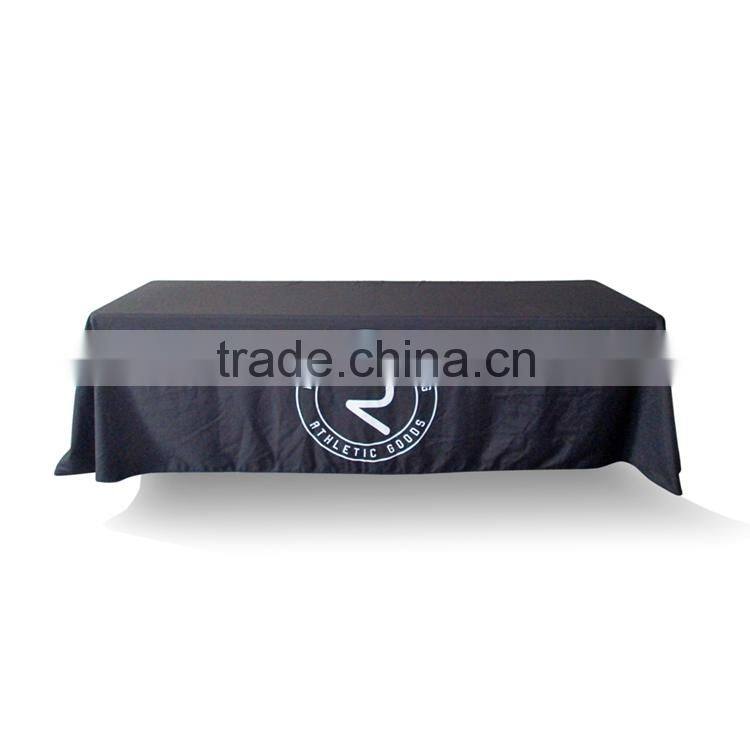 Promotional Price Customized Logo Fabri Material And 100% Polyester Fabric Type Table Cloth