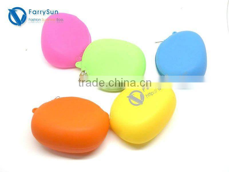 small lovely mini silicone round wallet
