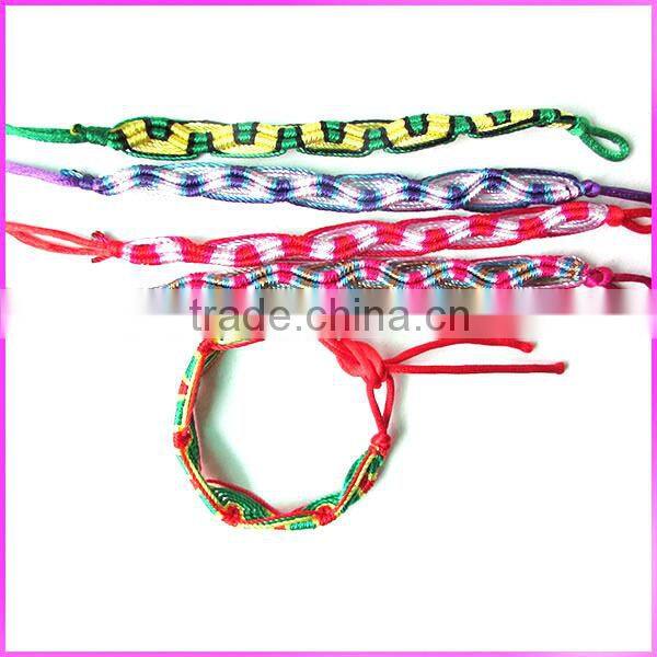 FL0912 Fashion wood beads and conch shell charm friendship bracelet,handmade friendship bracelet