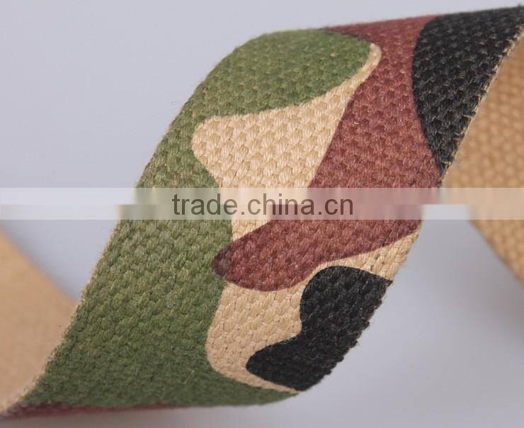 Cotton polyester beads pattern camouflage jacquard webbing