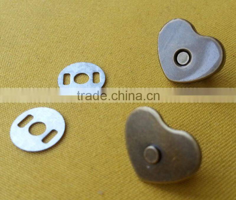 Heart Shape Magnet Snap Button For Handbag -- SN1520