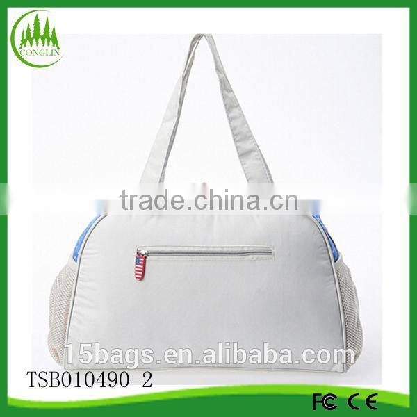 2015 new arrival wholesale outdoor quality polyester handle travel bag men