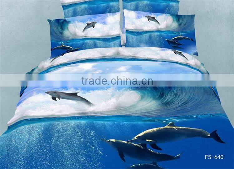 3D Printed 230TC Cotton Bedding Sets for Double Bed