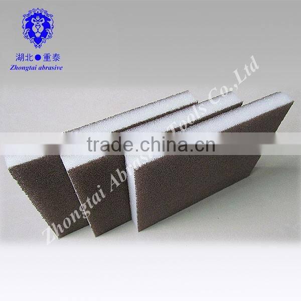 Trapezoidal block sanding spong abrasive ,cleaning sponge