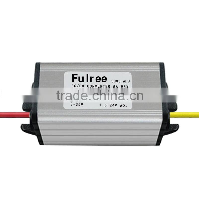 dc-dc adjustable power supply module, 8-35v to 1.5-24v5a adjustable buck converter step down module 5a