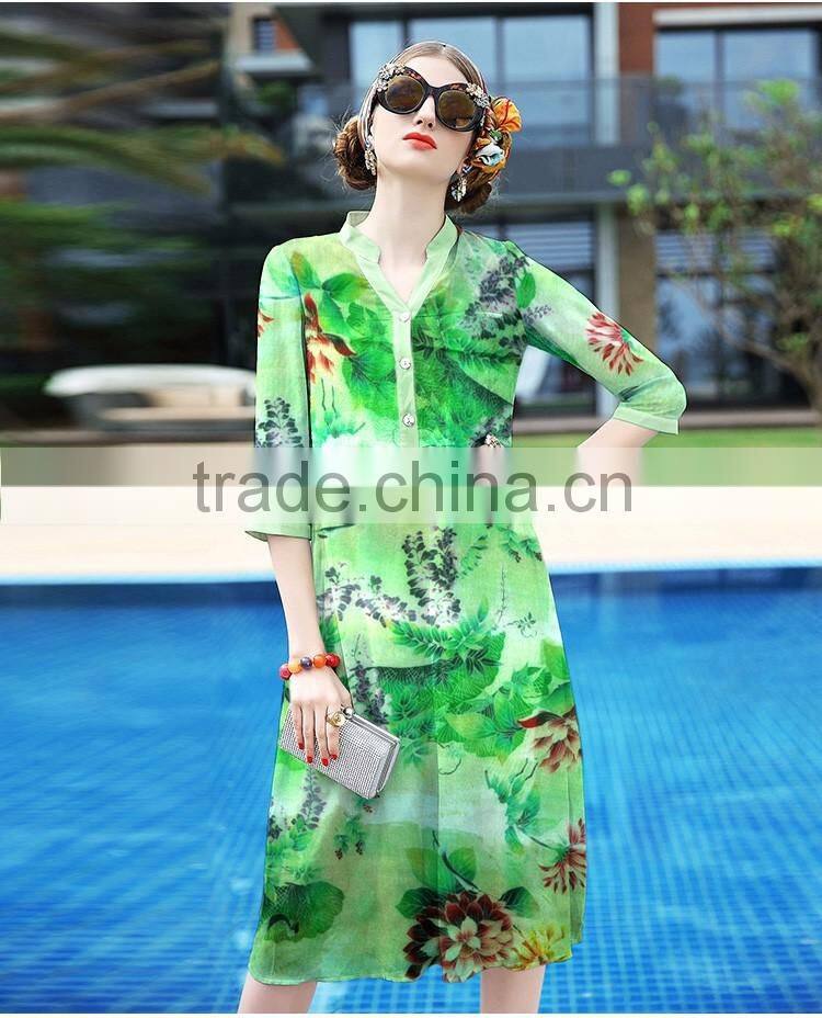 silk scarf 100% silk printed chiffon silk fabric