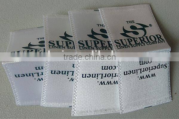 good quality custom polyester printed label for t-shirt