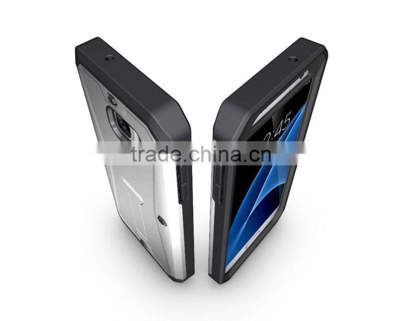 Wholesale Unique cell phone accessories For samsung Galaxy S7 Armored case PC+TPU Waterproof Mobile back cover case
